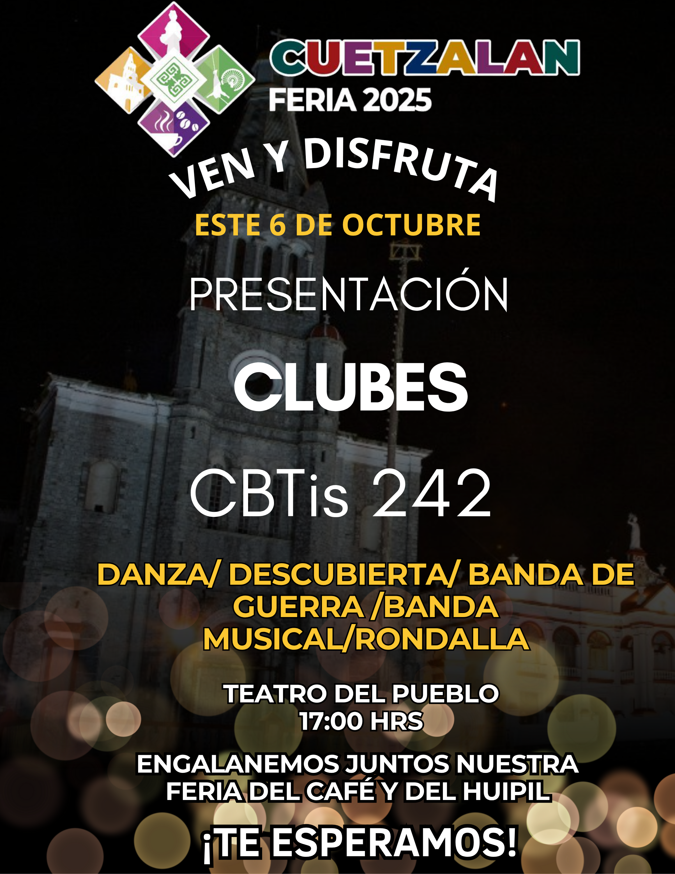 Presentación de Clubes CBTis 242 – Feria Cuetzalan 2025
